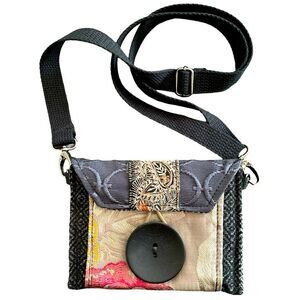 MJcK Designs Janet McKinstry upcycled boho crossbody bag adjustable strap clutch